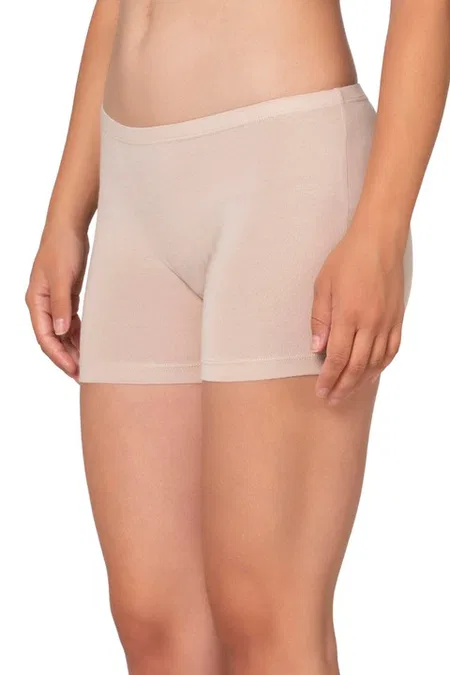 Kadın Premium Kumaş Modal Pamuklu Esnek Rahat Mini Boxer Şort Tayt Özkan 27782 - Taş