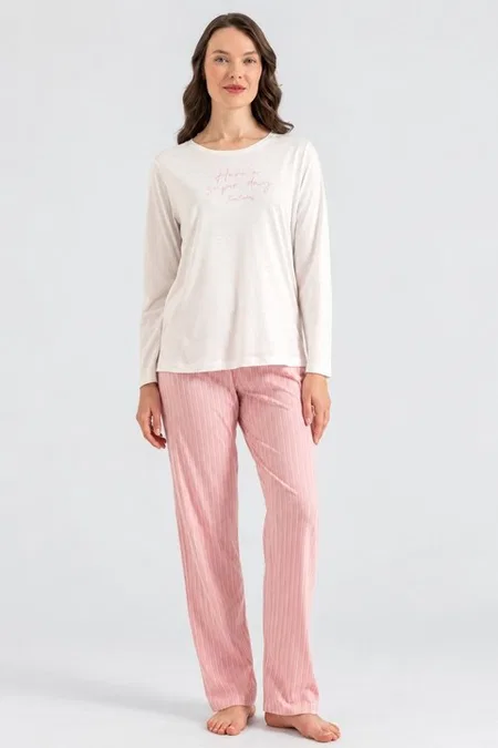 Pierre Cardin Kadın Uzun Kollu Pijama Takımı Pierre Cardin 8409