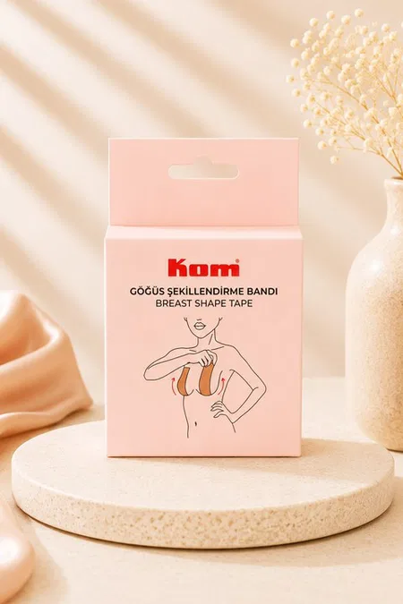 KOM Dekolte Göğüs Bandı - Ten