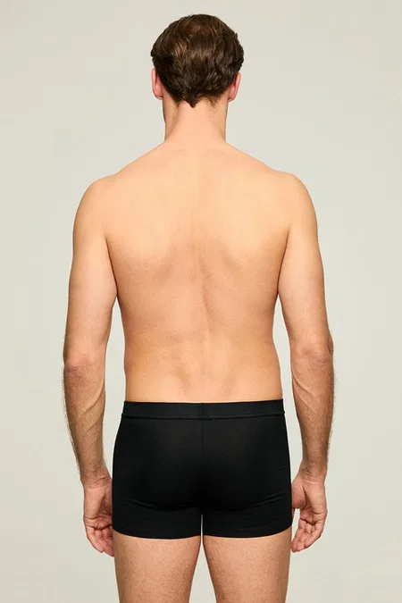 KOM Scott Pamuk Modal Erkek Boxer - Siyah