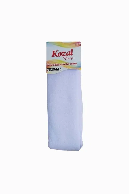 Kozal Termal Havlu Çocuk Külotlu Çorap CKOZ01441 Beyaz - Beyaz
