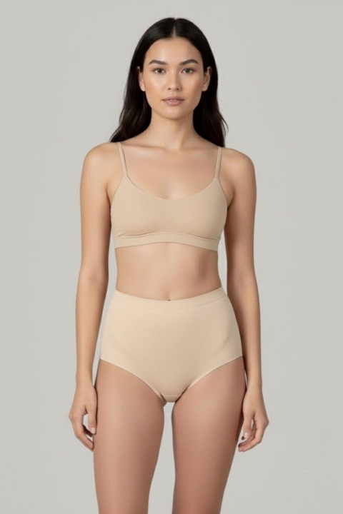 Yüksek Bel Lazer Kesim Kadın Külot Anı 4236 - 2