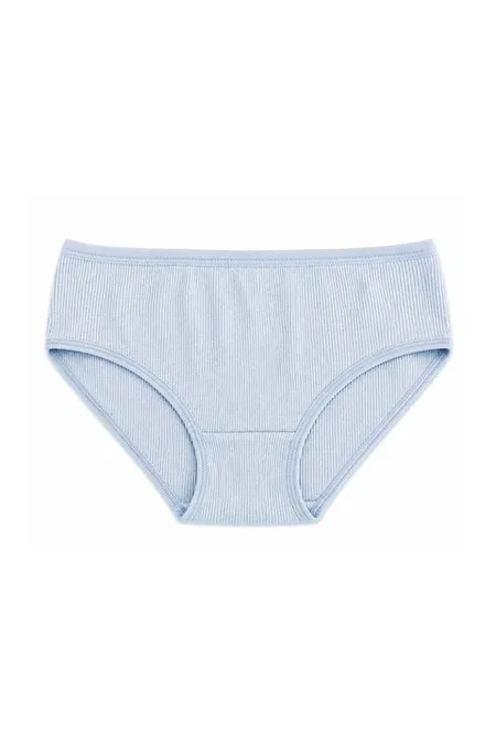 Likralı Kaşkorse Kız Çocuk Külot Renkli 6'lı Paket Yıldız 3566A - Renkli