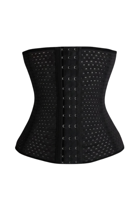 Dikişsiz Yüksek Bel Korse Siyah Anı 4221