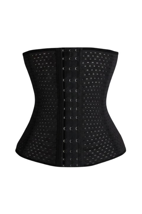 Dikişsiz Yüksek Bel Korse Siyah Anı 4221