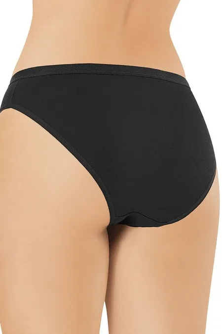 Pamuk Modal Karışımlı Kadın Bikini Külot Kota 5113 - Siyah