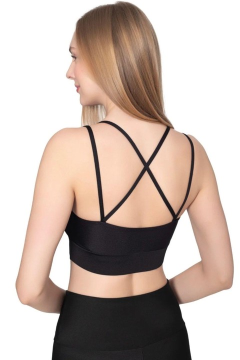 Pedli Çapraz Askılı Toparlayıcı Spor Crop Büstiyer Anı 4001 - 2