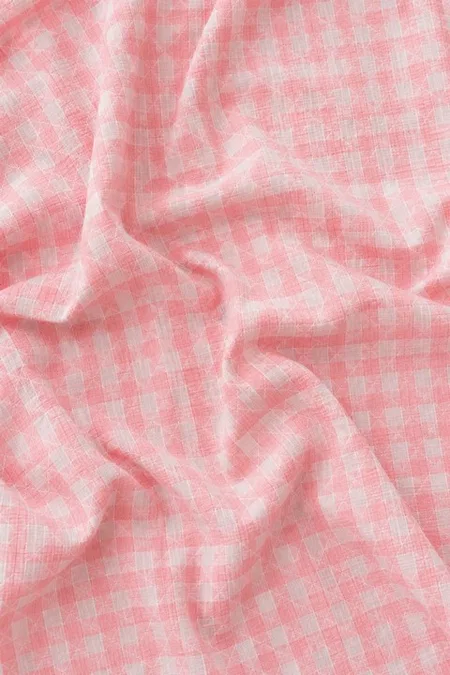 Pembe Beyaz Pötikare Fisto Fırfır Detaylı Uzun Kollu Pijama Takımı Bella Notte 61249 - Pembe