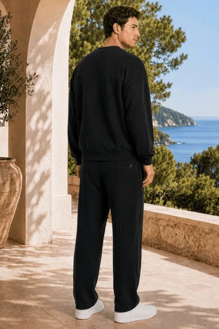 Siyah Erkek T-Shirt Pantolon Takımı Doreanse 4645 - Görsel