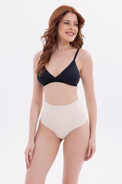 Yüksek Bel Karın Destekli Külot Emay 2704 - Ten