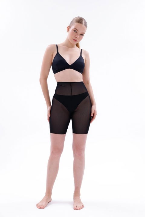 Lazer Dikişli Yüksek Bel Boxer Korse Emay 2705