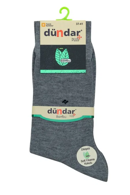 Yazlık İnce 12'li Bambu Erkek Çorap 37-41 Dündar 5640_1 - Siyah