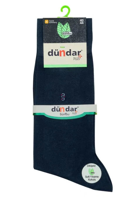 Yazlık İnce 12'li Bambu Erkek Çorap 40-44 Dündar 5534-1 - Petrol