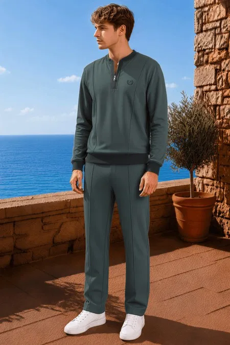 Yeşil Erkek T-Shirt Pantolon Takımı Doreanse 4642 - Görsel